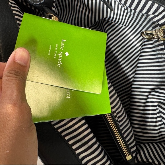 Kate Spade New York Black Leather Tote Bag - Picture 16 of 16